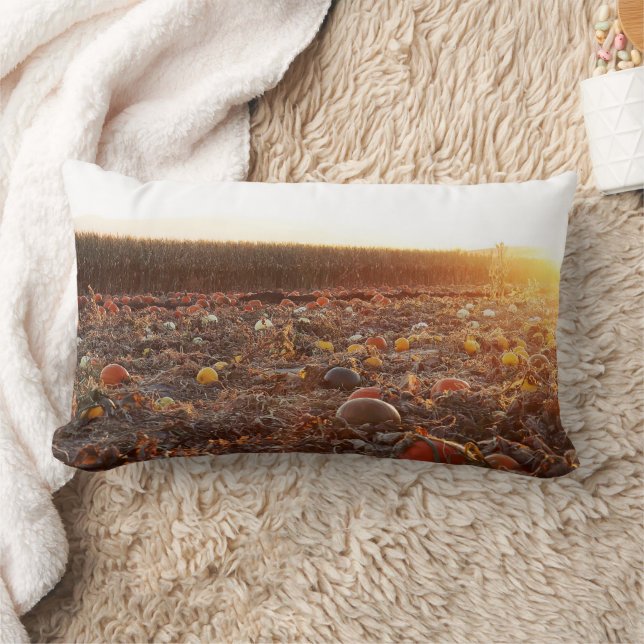 Pumpkin Patch Sunset C Lumbar Cushion (Blanket)