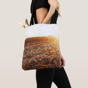 Pumpkin Patch Sunset C Tote Bag