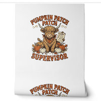 Pumpkin Patch Supervisor Highland Cow Vintage Shir