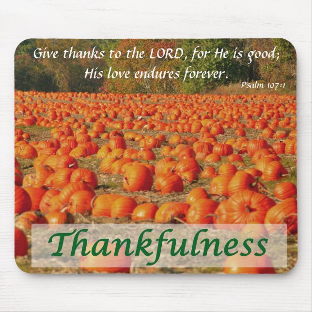 Pumpkin Patch - Thankfulness Mouse Pad (Front)