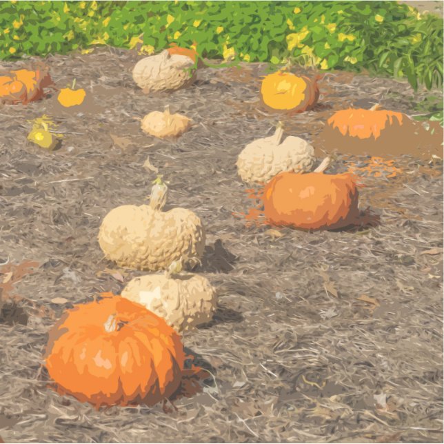Pumpkin patch view sticker (Front)