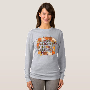 Pumpkin Patches & Flannel Matches - Autumn Fall T- T-Shirt