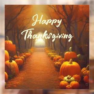 Pumpkin Path Beautiful Autumn Scene Custom  