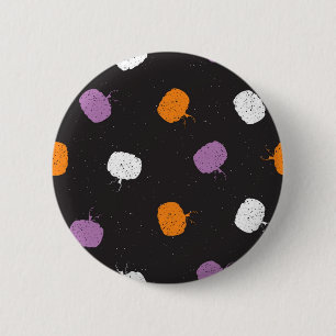 Pumpkin pattern 6 cm round badge