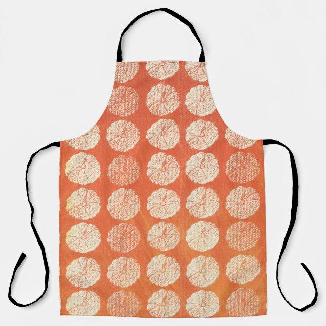 Pumpkin Pattern All-Over Print Apron (Front)