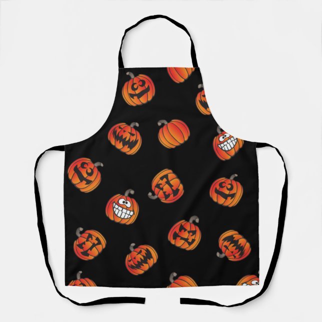 Pumpkin pattern apron (Front)