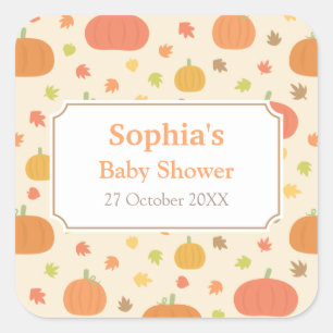 Pumpkin Pattern Autumn Fall Decor Stickers