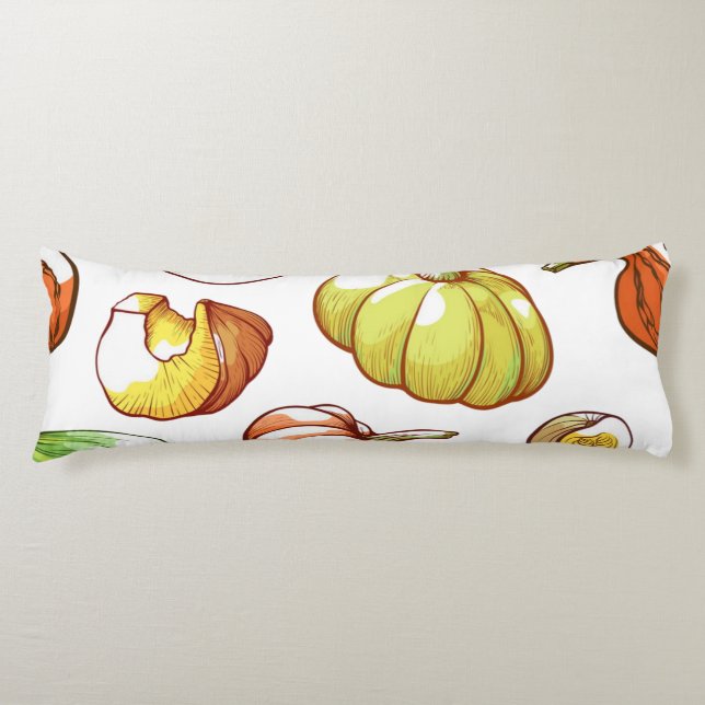 Pumpkin pattern body cushion (Front)