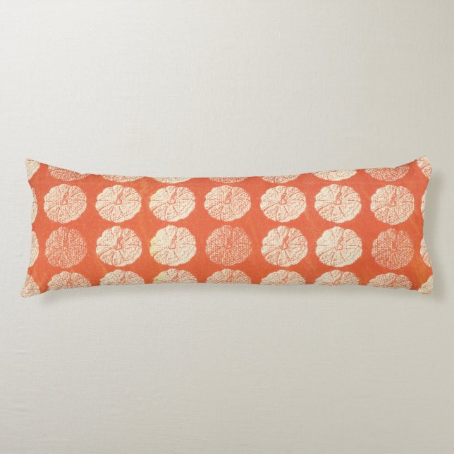 Pumpkin Pattern Body Pillow (Front)