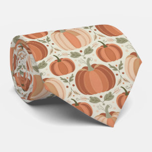 Pumpkin Pattern Boho Style Tie