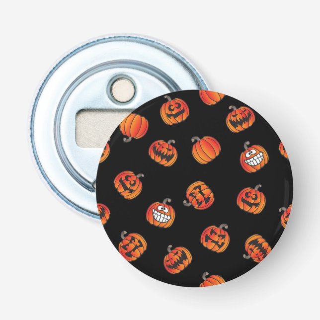 Pumpkin pattern bottle opener (Front)