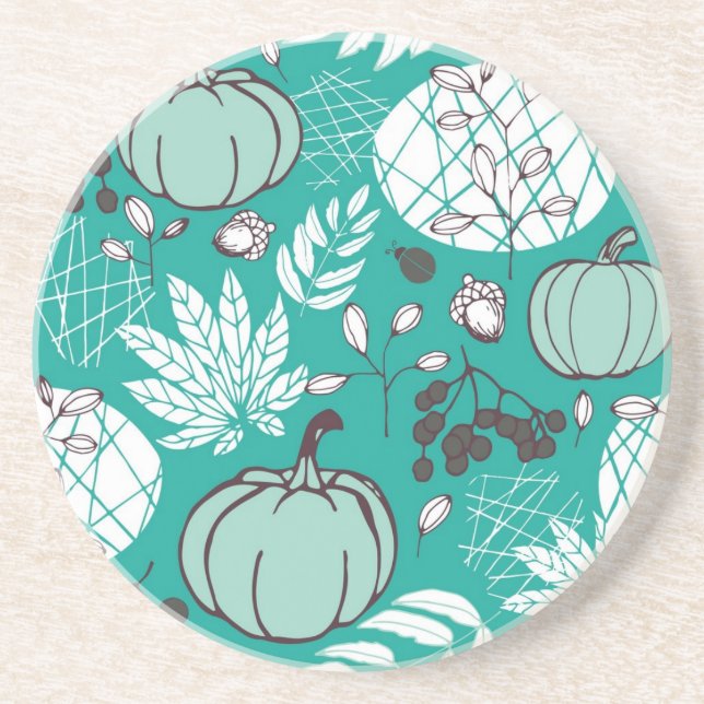 Pumpkin pattern coaster (Front)