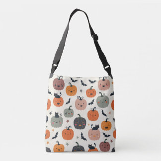 Pumpkin Pattern Crossbody Bag