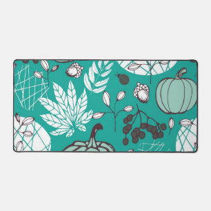 Pumpkin pattern desk mat