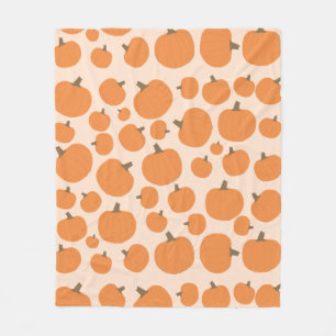 Pumpkin Pattern Fleece Blanket