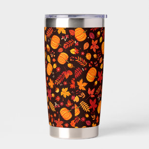 Pumpkin Pattern Insulated Tumbler