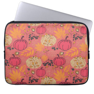 Pumpkin pattern laptop sleeve