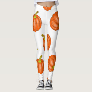 Pumpkin pattern leggings