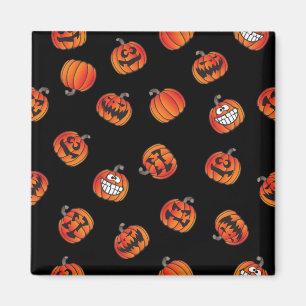 Pumpkin pattern magnet