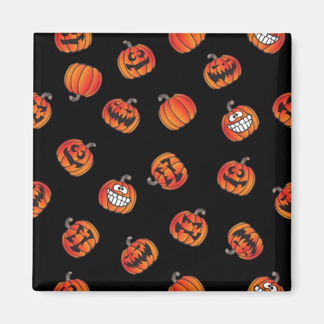 Pumpkin pattern magnet (Front)