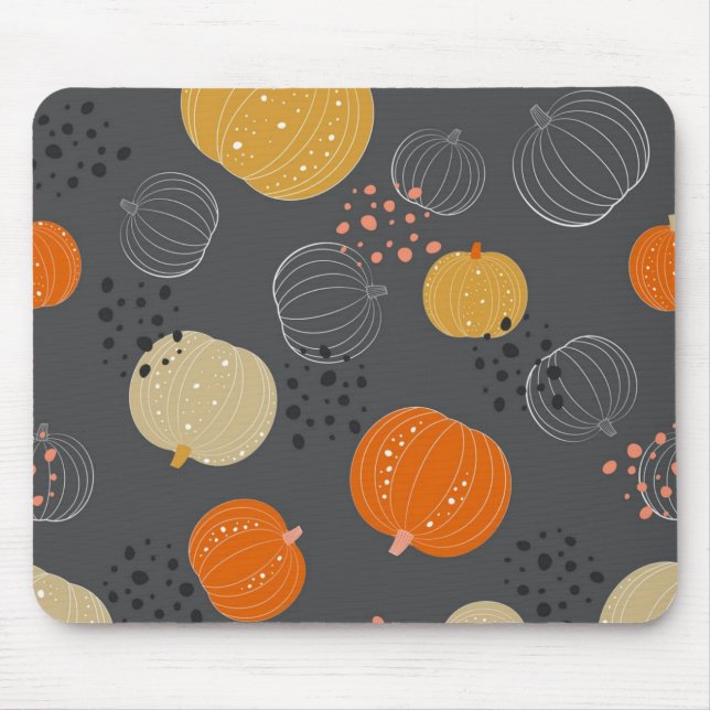Pumpkin pattern mouse pad (Front)