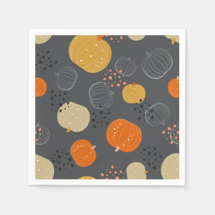 Pumpkin pattern napkin