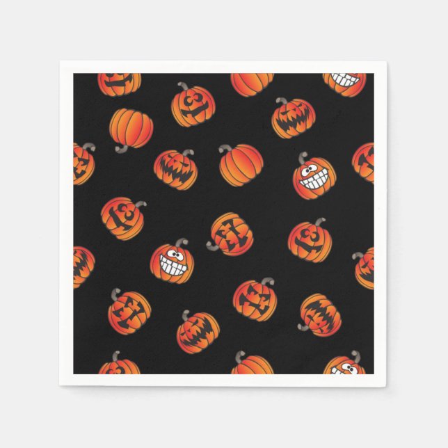 Pumpkin pattern napkin (Front)