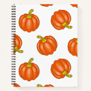 Pumpkin pattern notebook