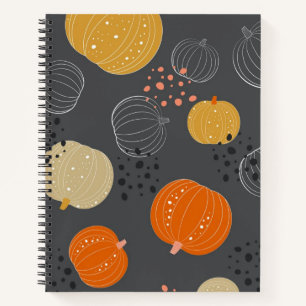 Pumpkin pattern notebook