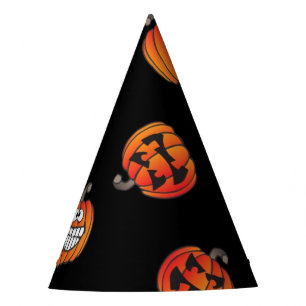 Pumpkin pattern party hat
