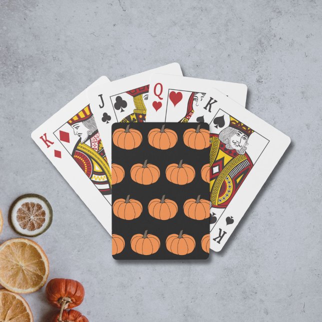 Pumpkin Pattern Playing Cards (Pumpkin Pattern Playing Cards)