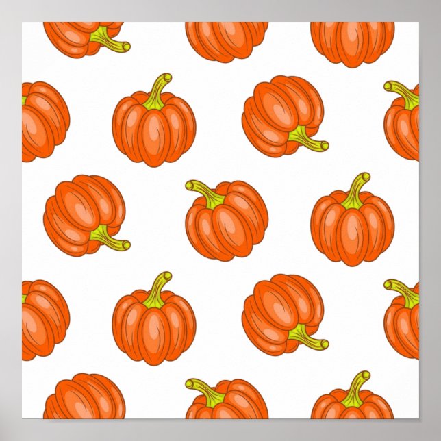 Pumpkin pattern poster (Front)