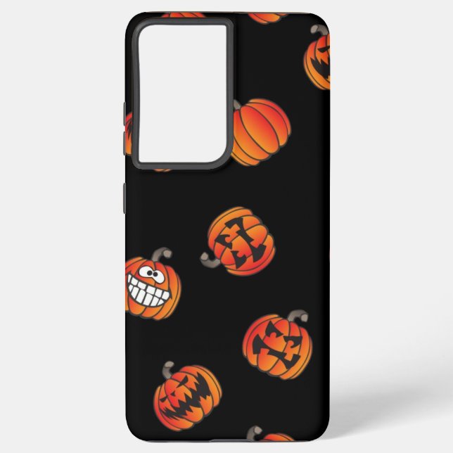 Pumpkin pattern samsung galaxy s21 ultra case (Back)