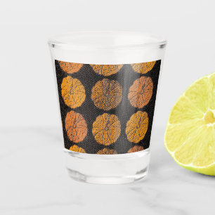 Pumpkin Pattern Shot Glass