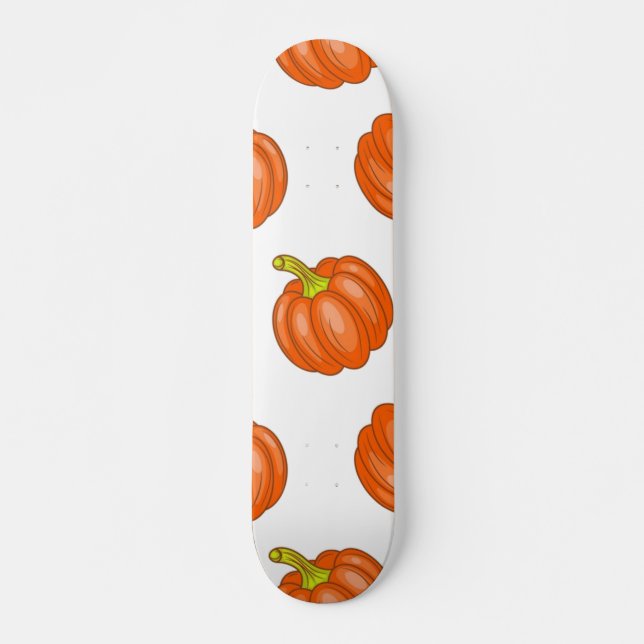 Pumpkin pattern skateboard (Front)