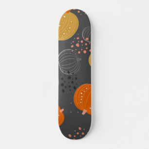Pumpkin pattern skateboard