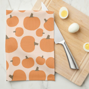 Pumpkin Pattern Tea Towel