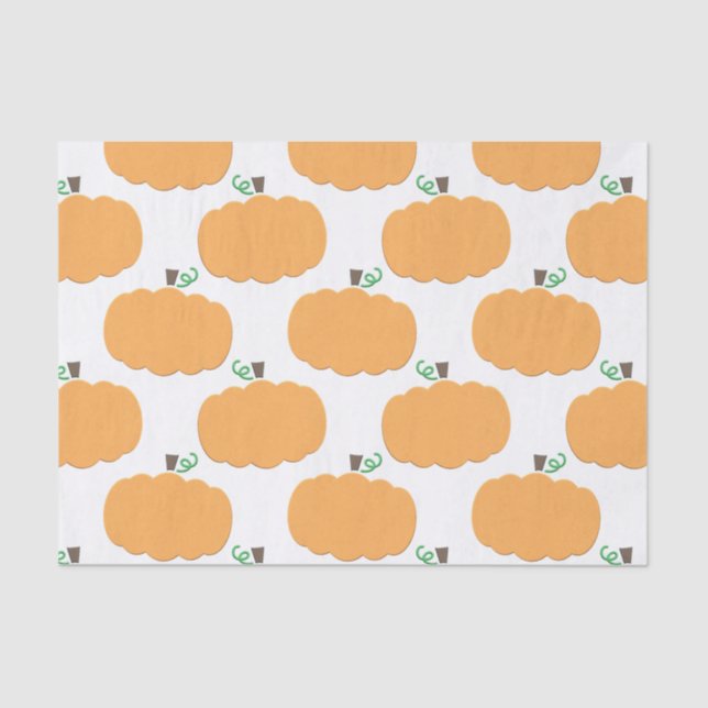 Pumpkin Pattern Tissue Paper (Front)