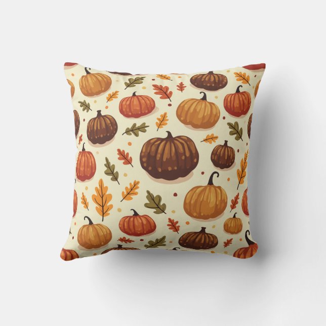 Pumpkin patterned pillows (Back)