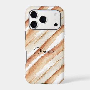 Pumpkin Peach Cream Latte Stripes  