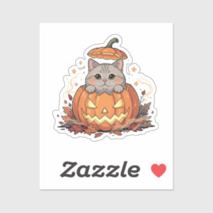 Pumpkin Peek Brit – British Shorthair Halloween