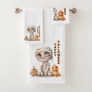 Pumpkin Perch  Bath Towel Set