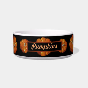 Pumpkin Pet Bowls