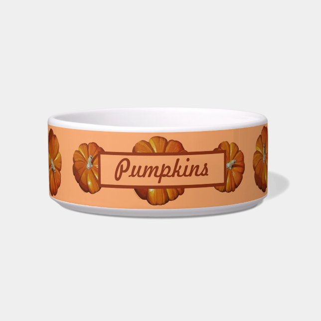 Pumpkin Pet Bowls (Front)