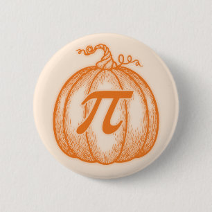 Pumpkin Pi 6 Cm Round Badge