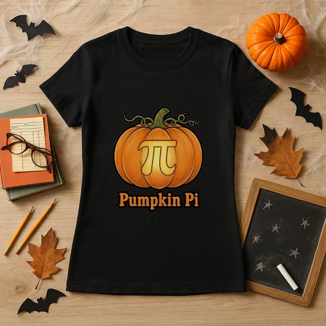 Pumpkin Pi Funny Halloween Math Lover Teacher Gift T-Shirt (Creator Uploaded)