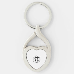 Pumpkin Pi Funny Math Halloween & Thanksgiving Pum Key Ring