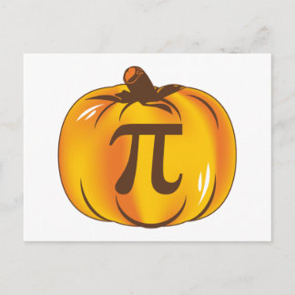 Pumpkin Pi - Happy Halloween Postcard