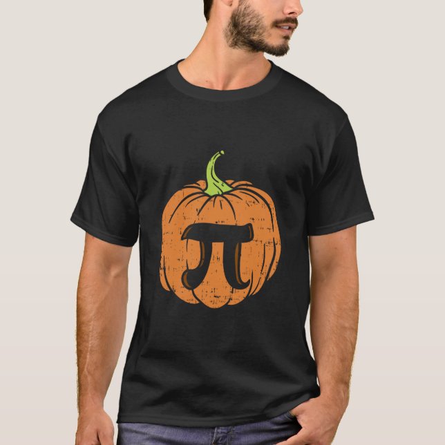 Pumpkin Pi Math Shirt Halloween Thanksgiving Pie D (Front)