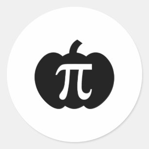 Pumpkin Pi Pie Math Teacher Halloween Funny Christ Classic Round Sticker